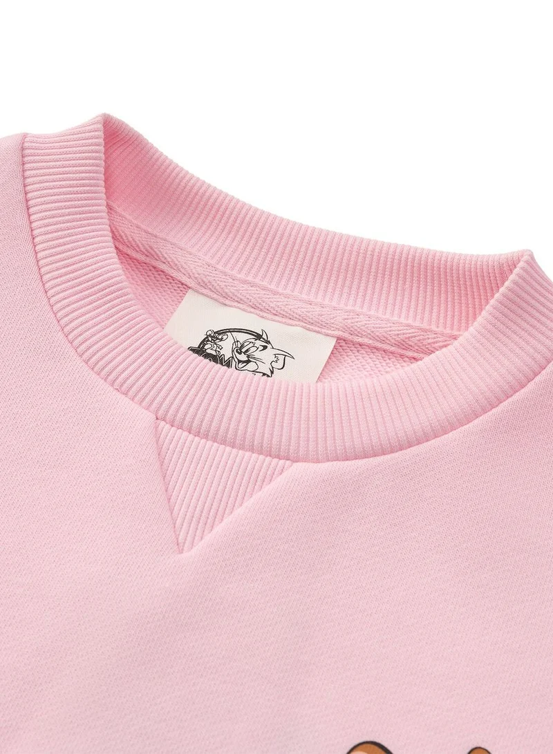 GIORDANO  Girl's Tom & Jerry Oversized Printed Sweatshirt for Women | Best Price UAE